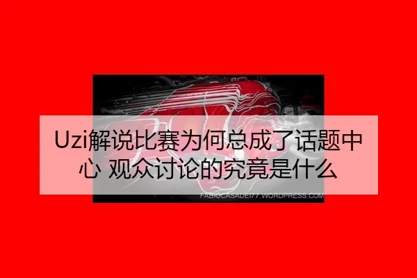 Uzi解说比赛为何总成了话题中心 观众讨论的究竟是什么